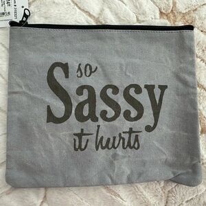 Zipper top bag! “So sassy it hurts”
